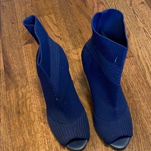 Charles by Charles David knit peep toe booties